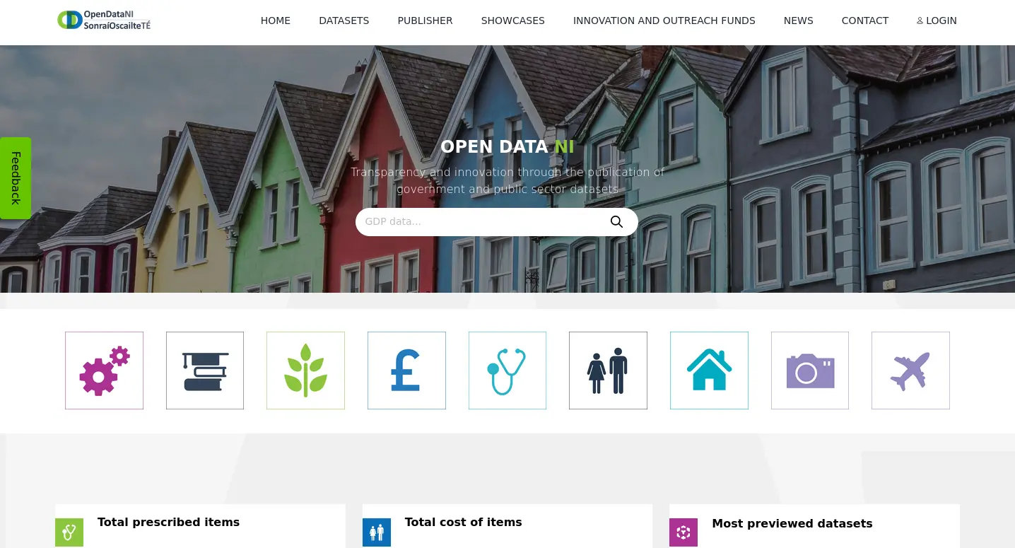 Open Data Northern Ireland portal