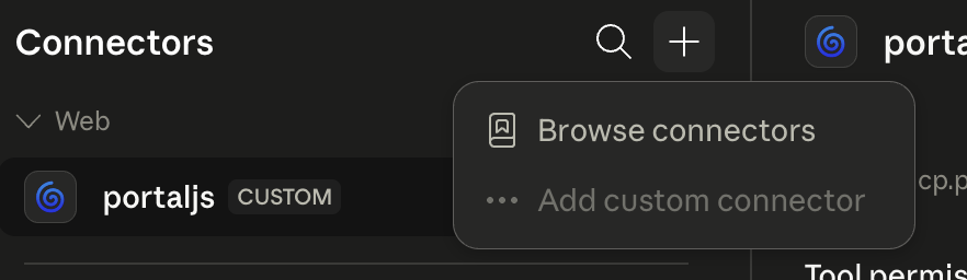 placeholder: Claude add custom connector