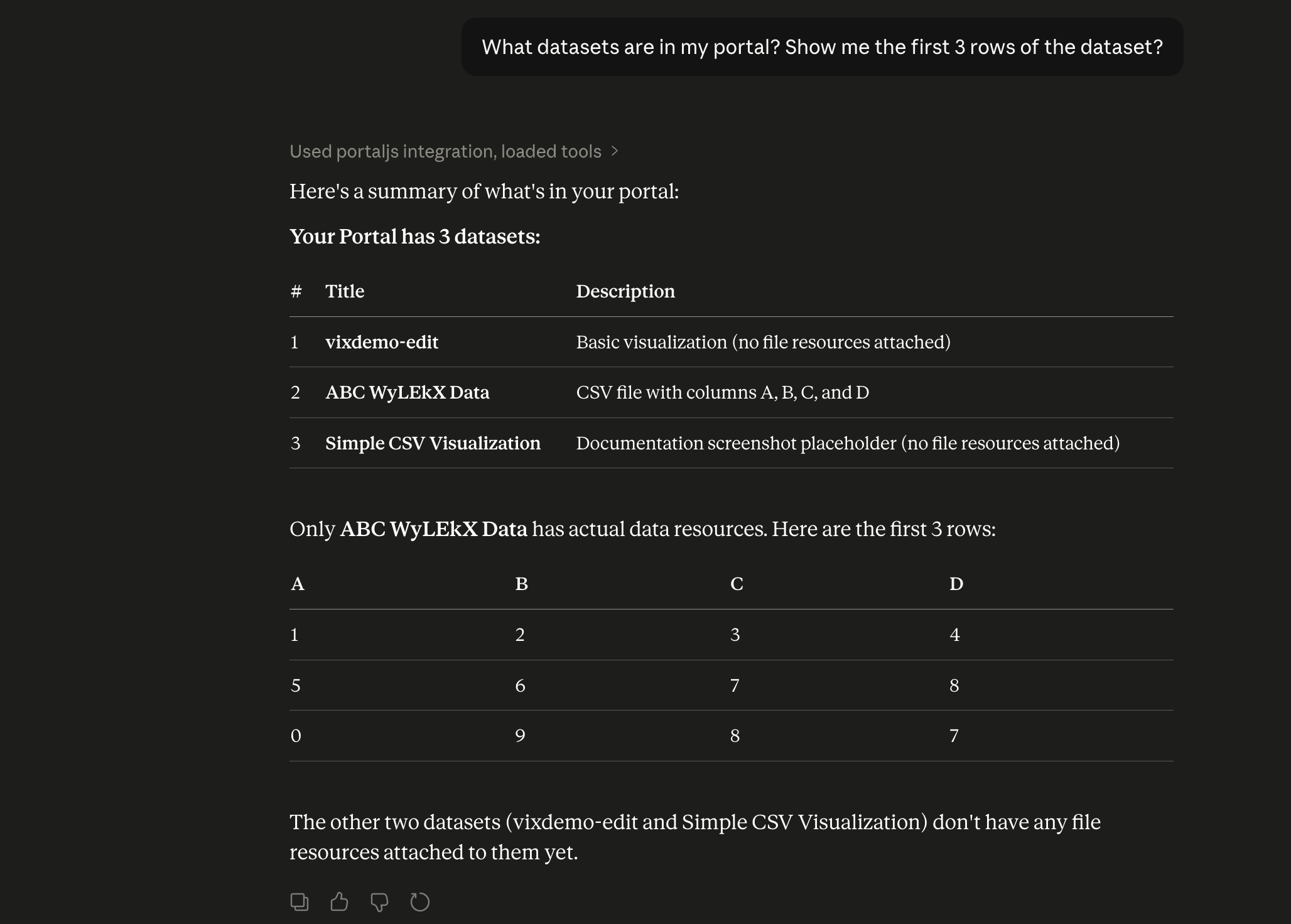 placeholder: Claude querying portal data