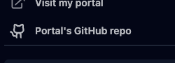 placeholder: portal repo link in sidebar