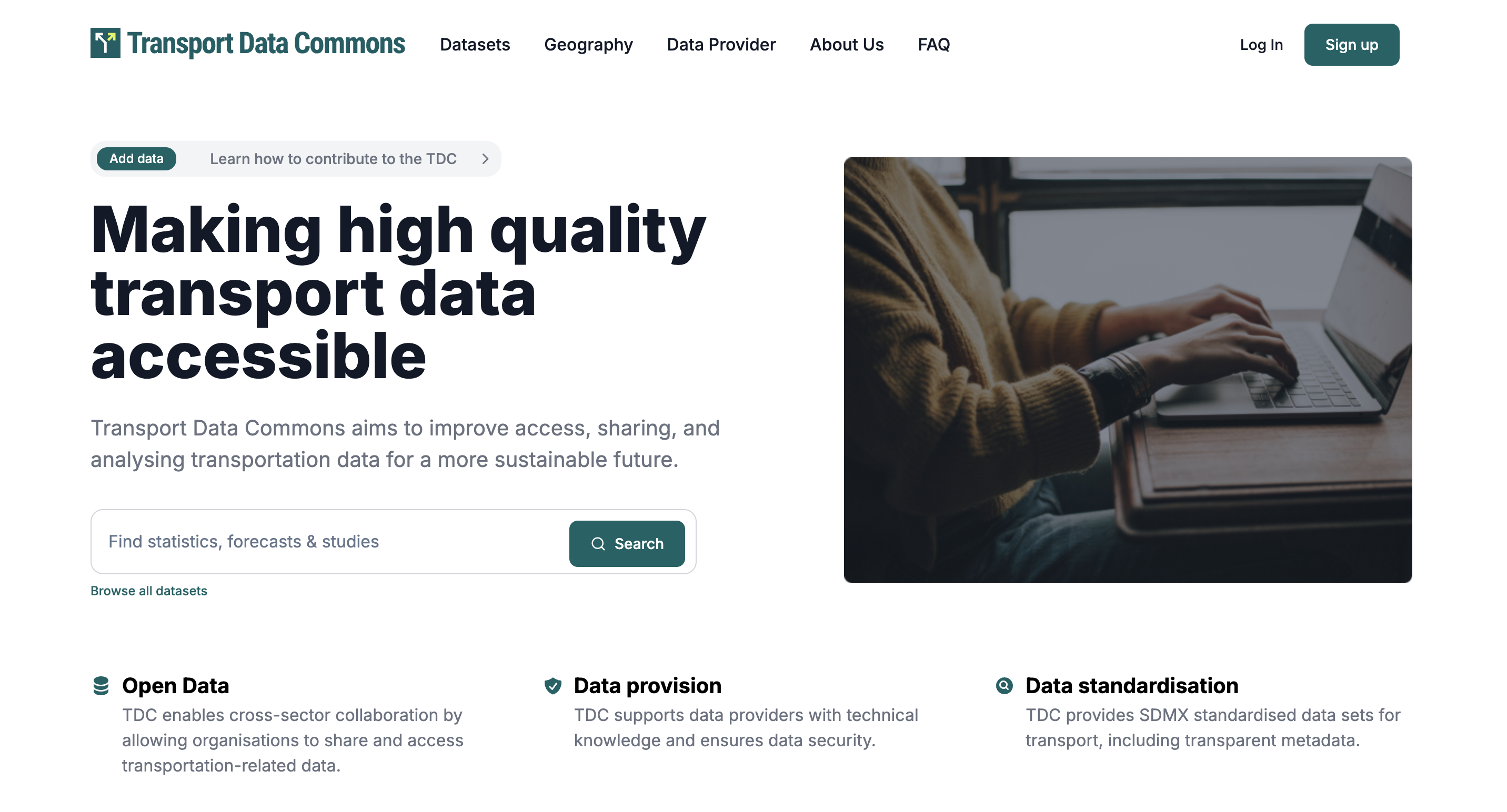 The Transport Data Commons Portal